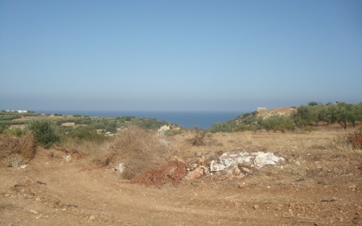 Grand terrain de 5.000m2 avec vue mer à Prinos