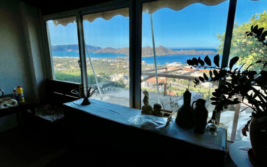 Maison de 2 chambres avec grande terrasse et vue imprenable sur Elounda